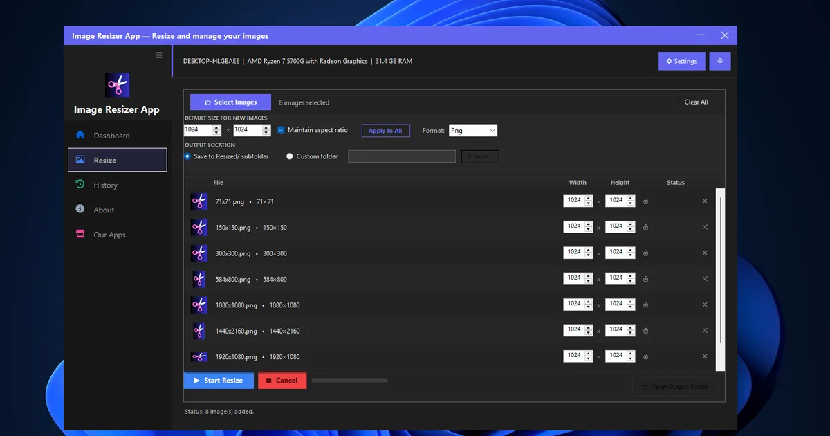 Internet Meter Monitor Image Resizer App – Bulk Image Resizer for Windows